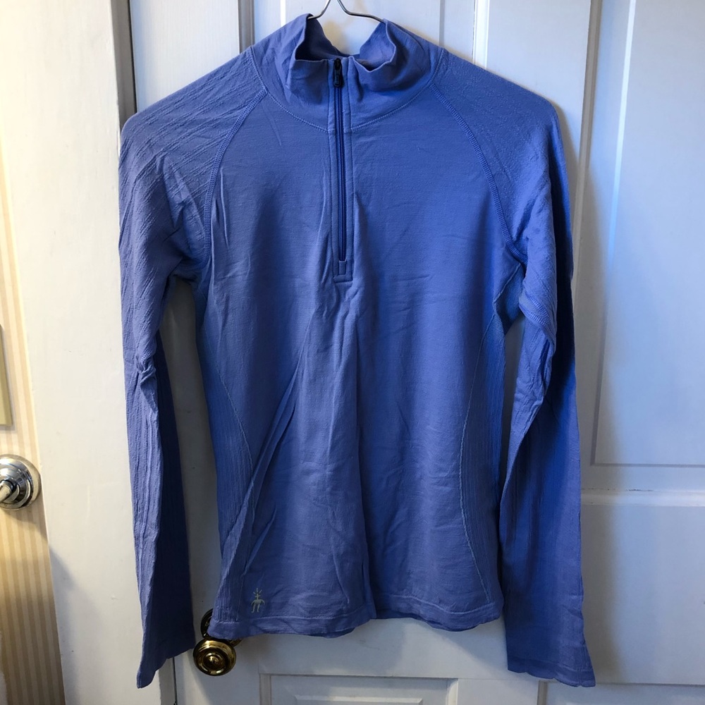Smartwool | Periwinkle 150 Weight 1/4 Zip Mockneck